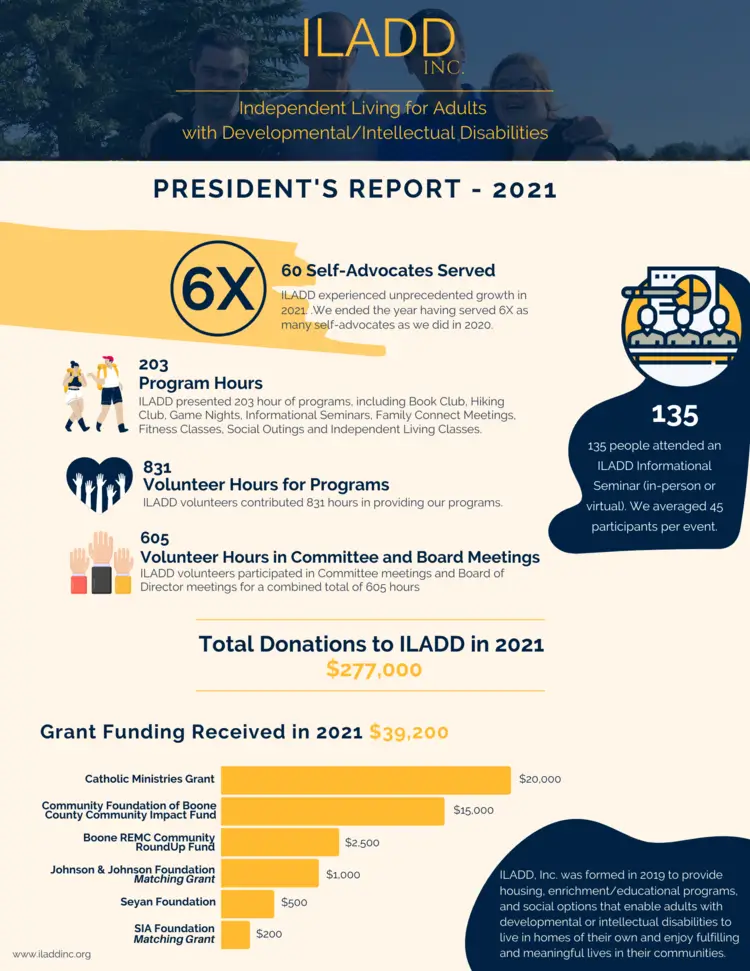 Annual ILADD report cover page visual.