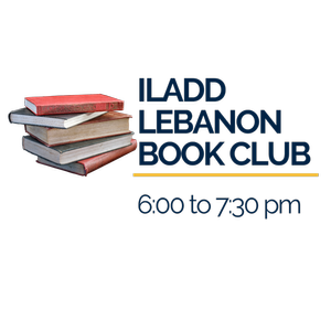 Book club flyer for ILADD reading group.